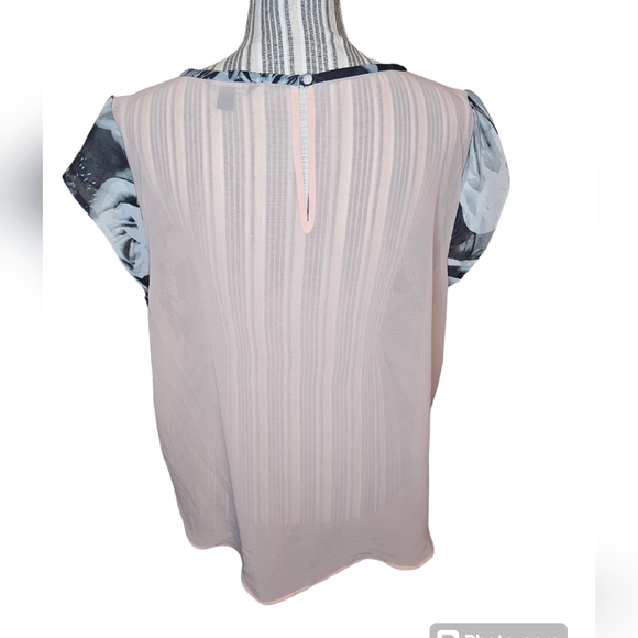 American Eagle Outfitters women's gray,black,peach short-sleeved top size XL - Picture 3 of 7